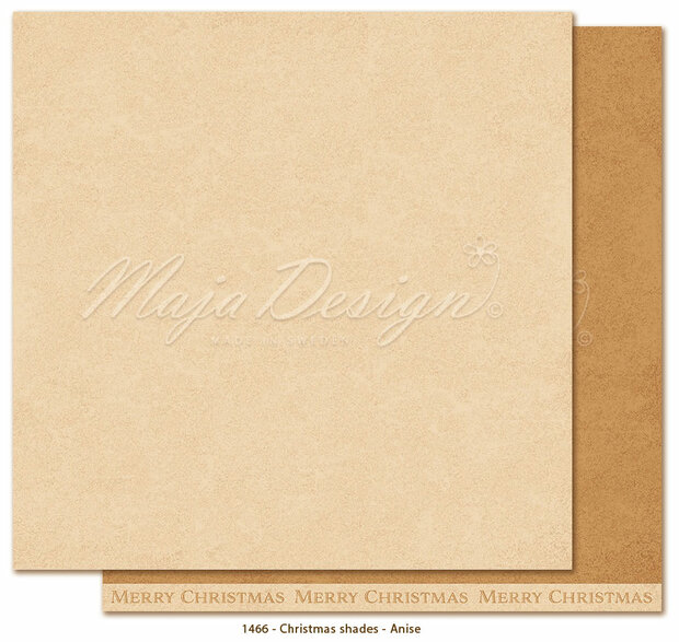 Scrappapier Christmas Wish Anis lichtbruin p/vel monochromes