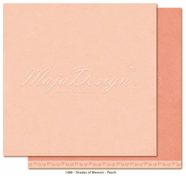 Scrappapier Memoir - Peach p/vel monochromes