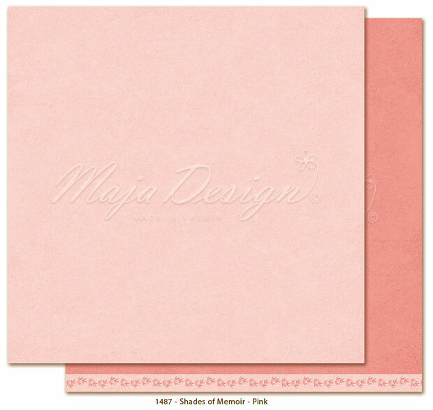 Scrappapier Memoir - Pink p/vel monochromes