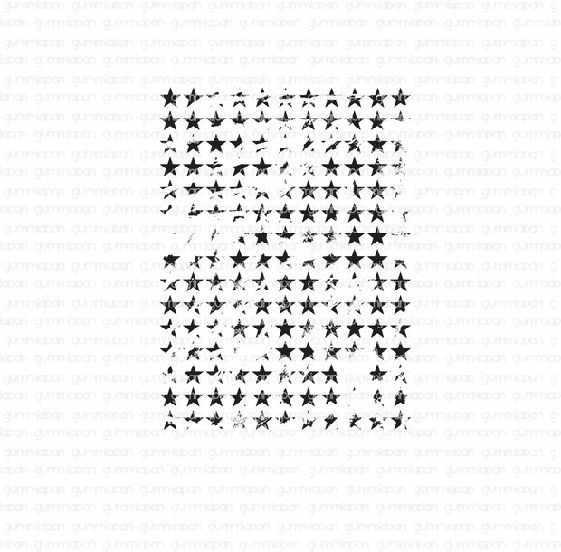 Stamp multi ster Achtergrond 50x67mm p/st rubber unmounted 