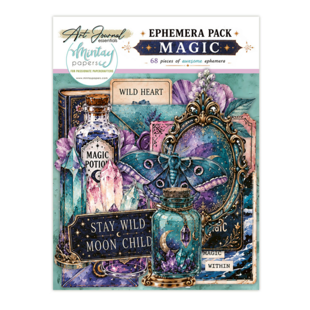 Art Journal Ephemera Pack Magic p/68st