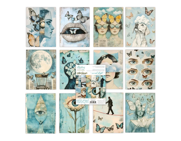 Art Journal Paper Pad 15x20cm Surreal Flight p/24vel