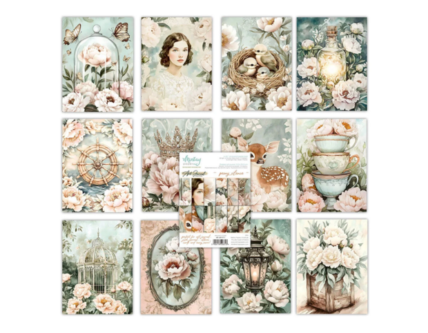 Art Journal Paper Pad 15x20cm Peony Silence p/24vel