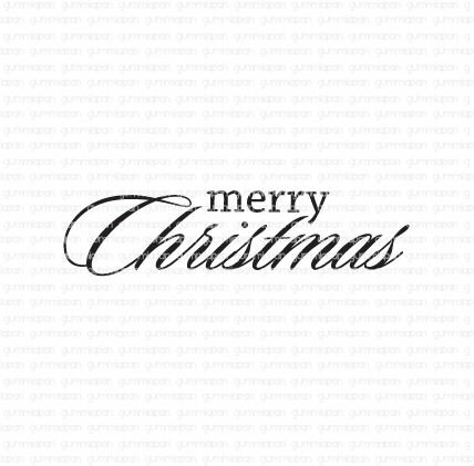 Stamp Merry Christmas 56x13mm p/st