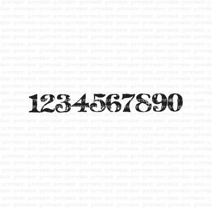 Stamp Nummerserie 89x10mm p/st