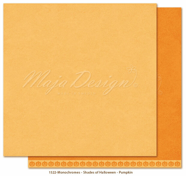 Scrappapier Halloween- Pumpkin p/vel monochromes