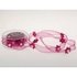 Lint fuchsia organza 25mm p/mtr bloemen guirlande